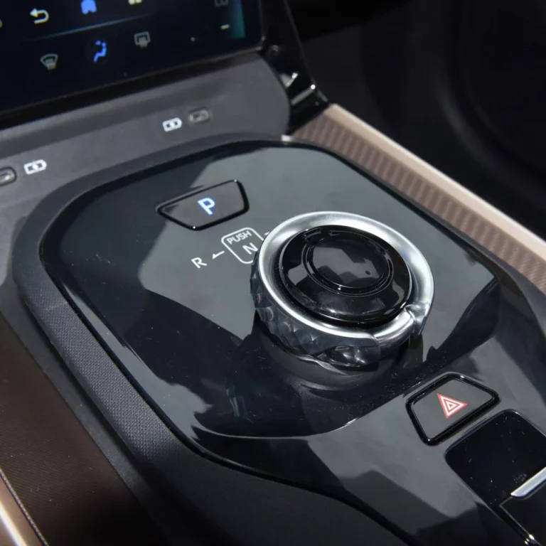 Toyota BZ3 central console shifter area