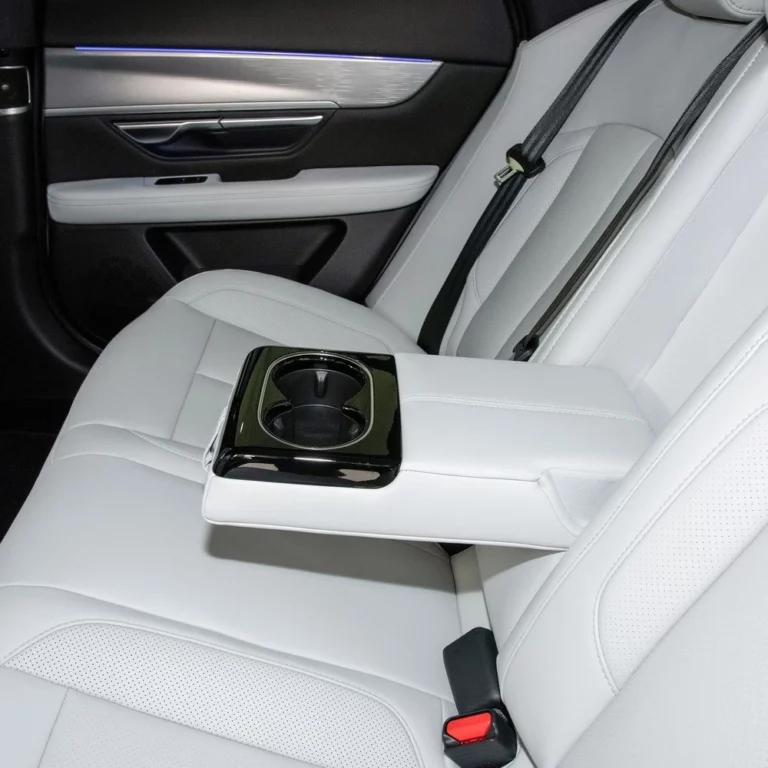Xpeng P7 back seats cup holder
